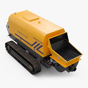 Portable Concrete Pump Model LDHBTS80 Rigged
