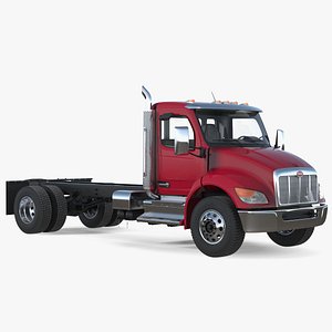 Peterbilt 537 Red Truck model