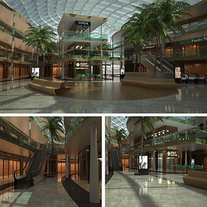 Montalia Shopping Center Mall 3D Model