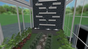 Water fall 3D model