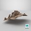 Spiky Cliff Formation - 3D PBR Model
