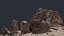 Spiky Cliff Formation - 3D PBR Model
