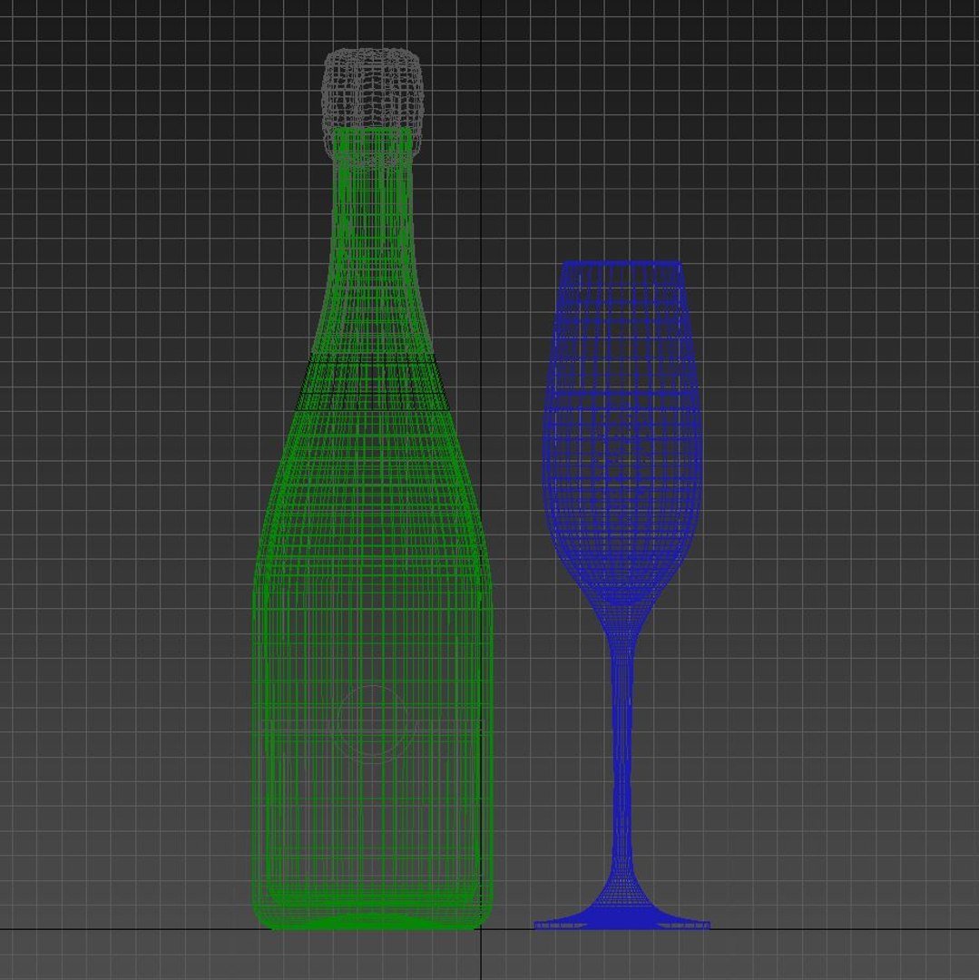 Champagne Glass 3d Model