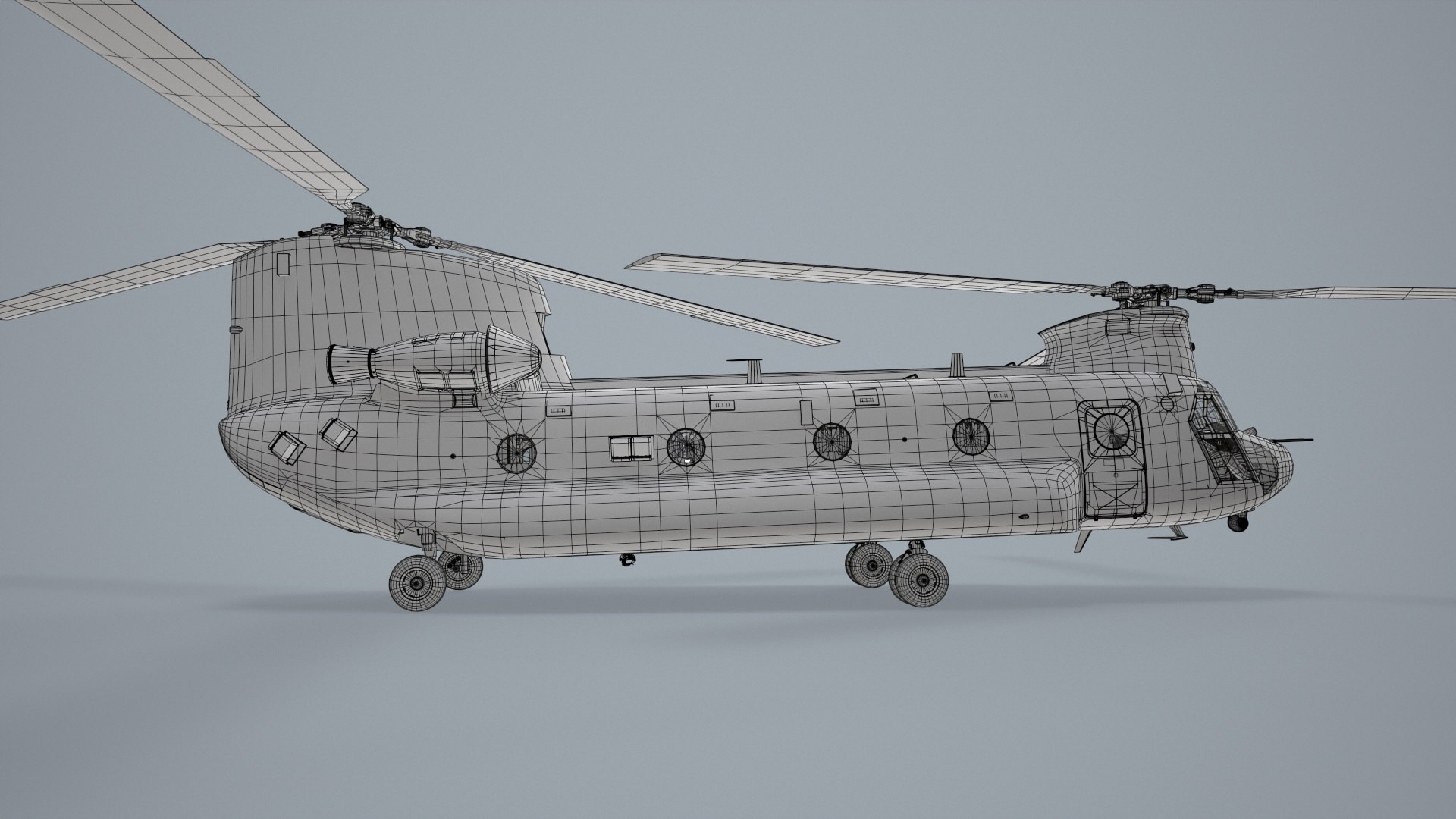 3D CH-47 Chinook RCAF Basic Animation - TurboSquid 2170251