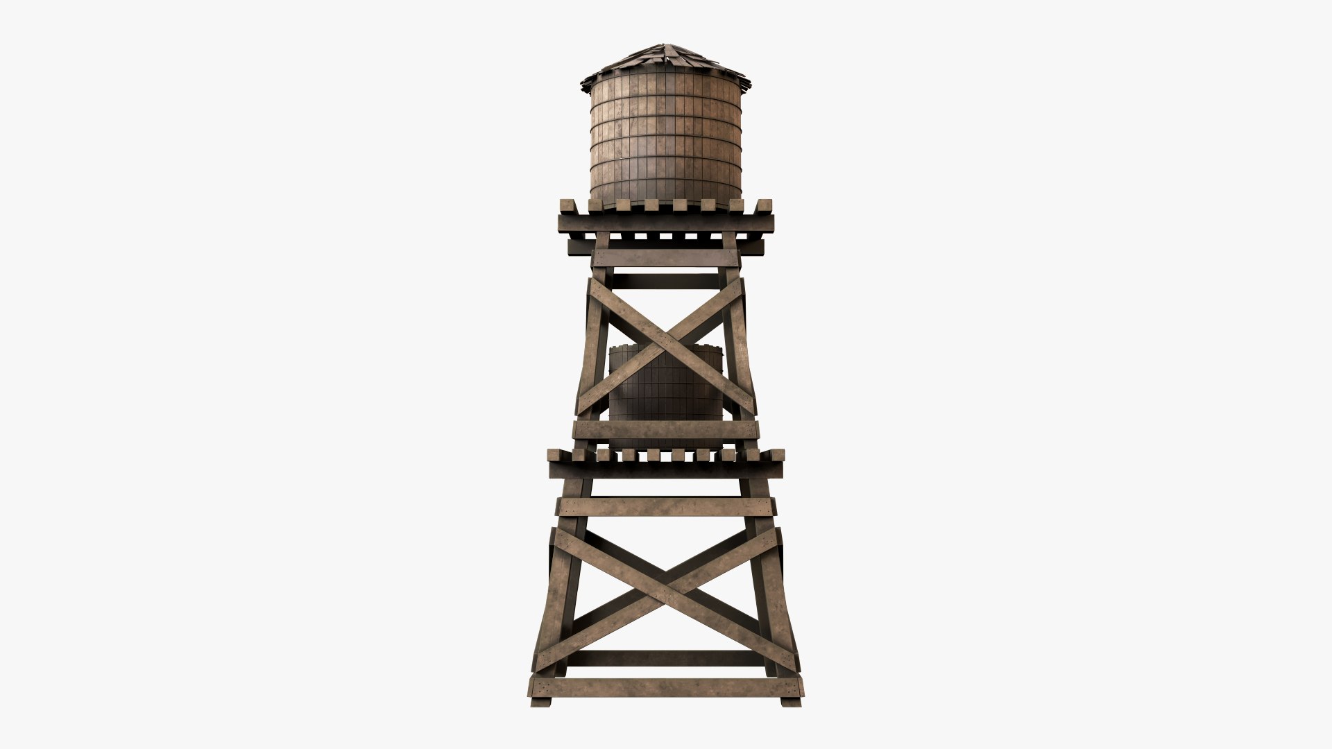 3D model Old Water Tower V3 - TurboSquid 1777167