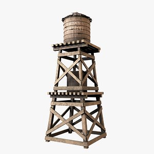 3D model Old Water Tower V3