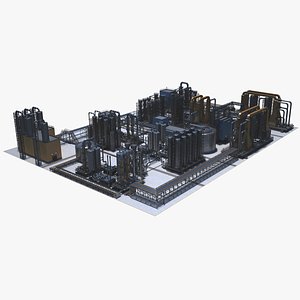3D model Industrial Area 43