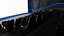Modern High Tech Cinema Movie Theater Interior 3D model