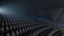 Modern High Tech Cinema Movie Theater Interior 3D model