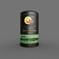 tea can Lipton Green Gunpowder 100g