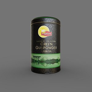 tea can Lipton Green Gunpowder 100g