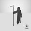 Grim Reaper Holds Out Scythe 3D model