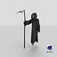 Grim Reaper Holds Out Scythe 3D model