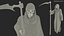Grim Reaper Holds Out Scythe 3D model