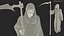 Grim Reaper Holds Out Scythe 3D model