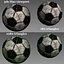 Bola de futebol clássico low-poly