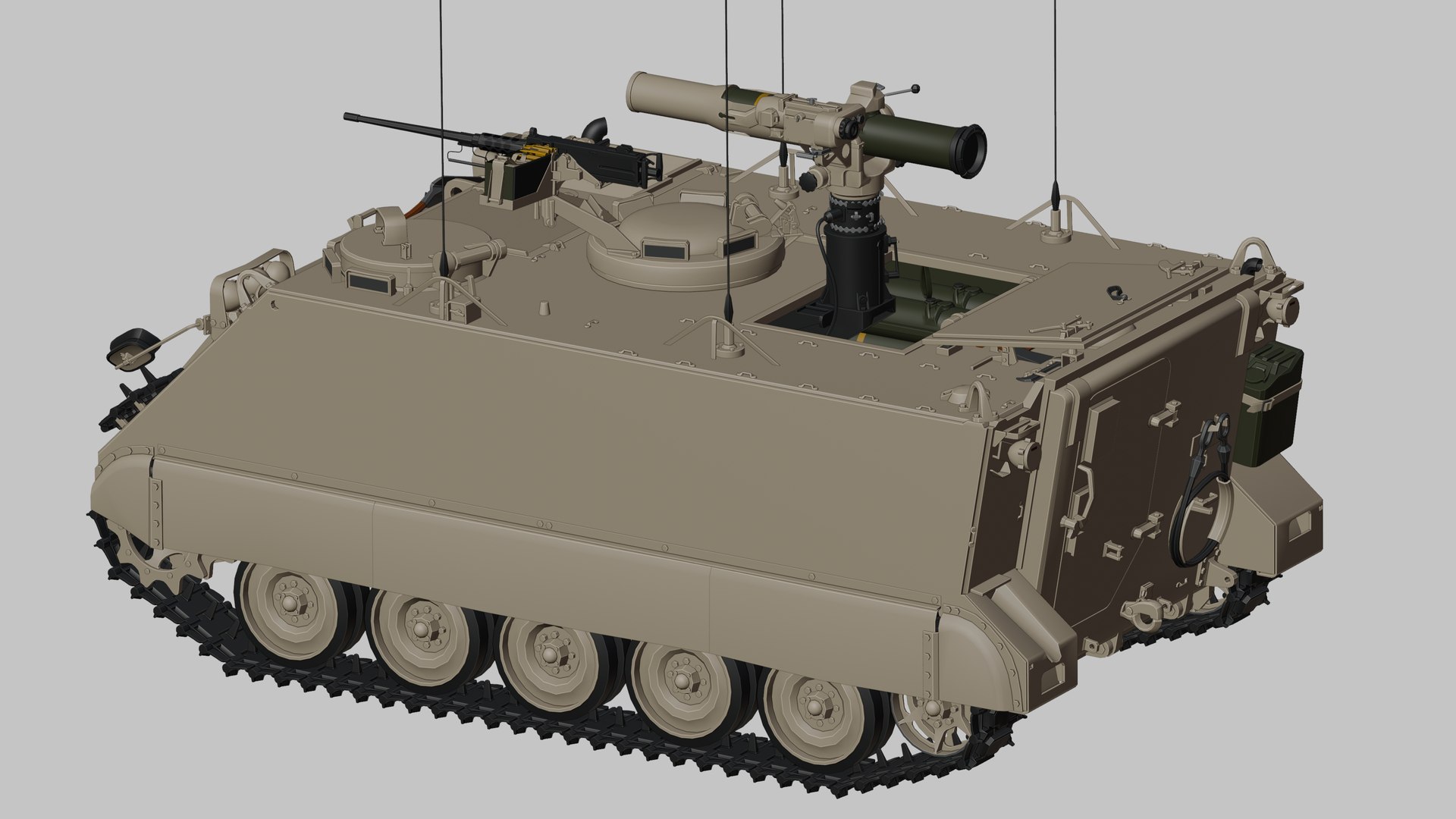 3D M113 American Armored Personnel Carrier TOW - TurboSquid 2332247