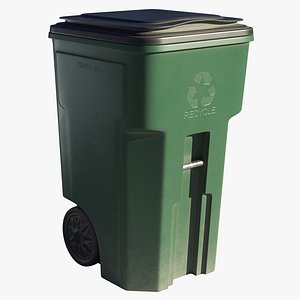 plastic trash bin model