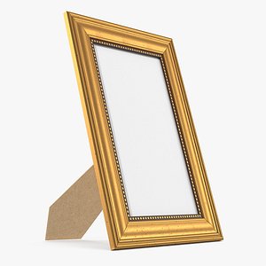 gold photo frame model
