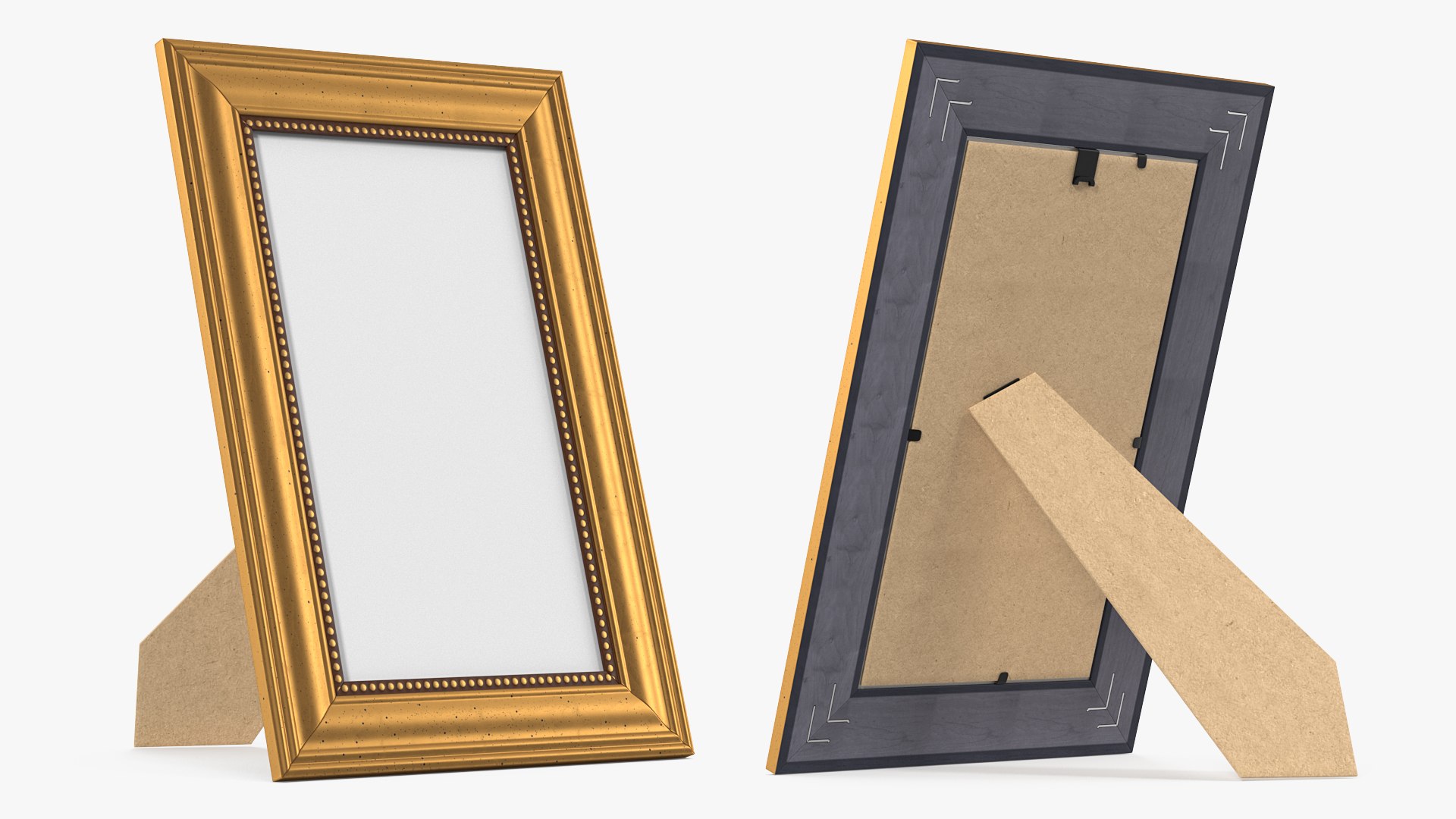 Gold Photo Frame 3D model preview