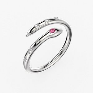 Jewelry Snake ring all sizes FREE 3D print model