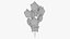 3D Helium Balloons Bouquets Collection V1 model