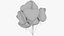 3D Helium Balloons Bouquets Collection V1 model