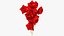 3D Helium Balloons Bouquets Collection V1 model