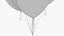 3D Helium Balloons Bouquets Collection V1 model