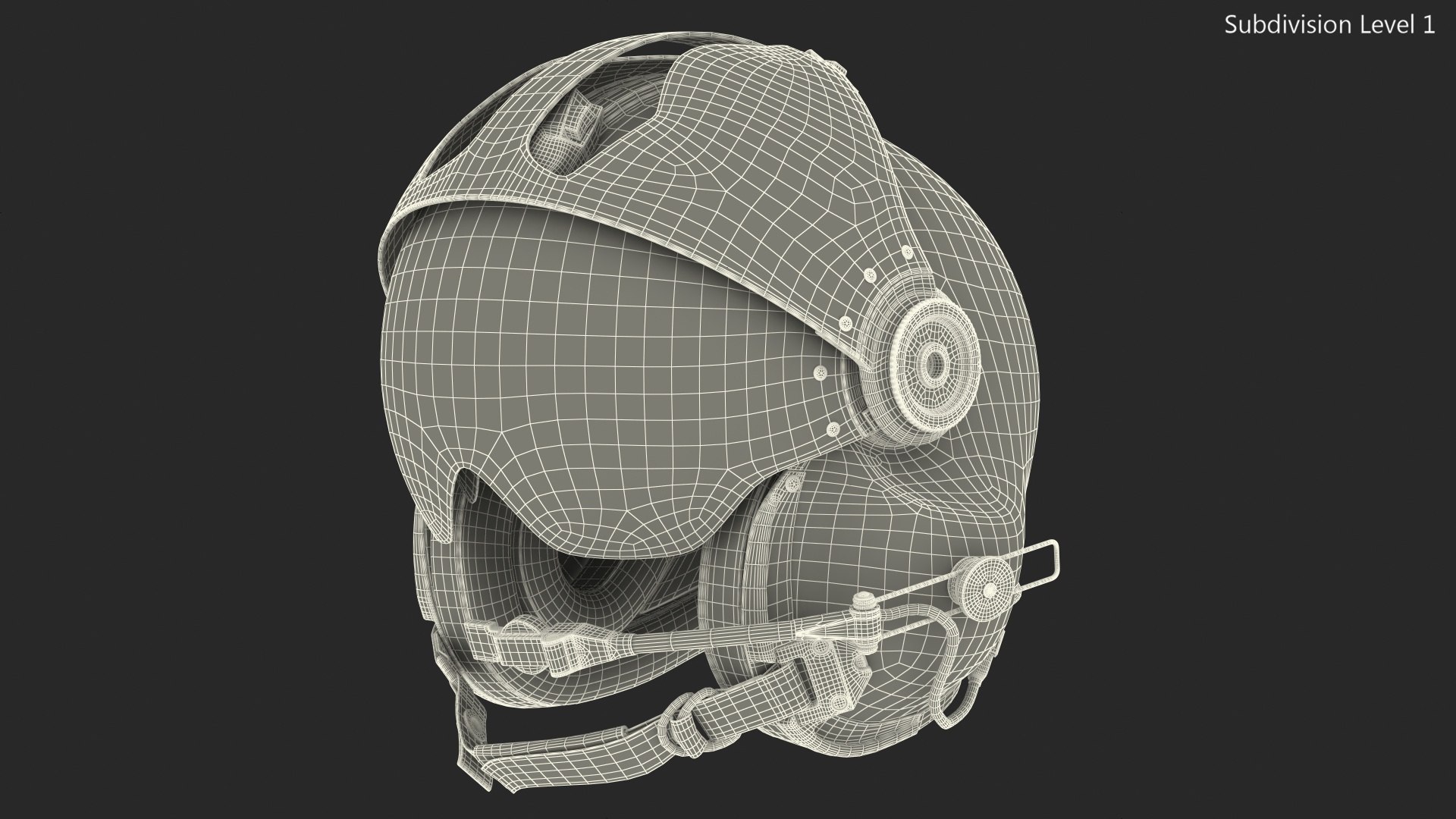 Evolution 252 helicopter helmet 3D model - TurboSquid 1486875