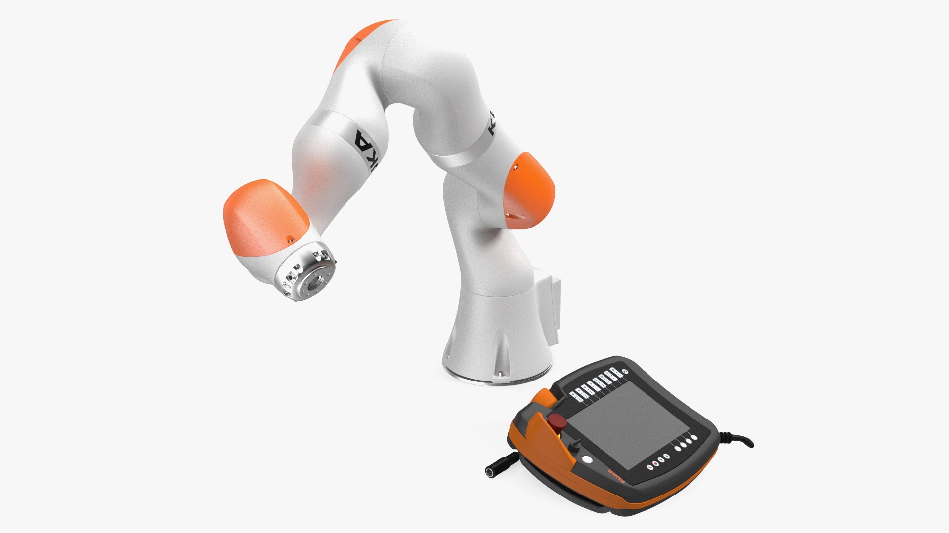 KUKA LBR IIWA High Performance Robotic Arm Rigged 3D model preview