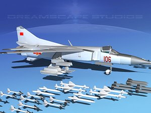 mig-23 flogger b fighter 3d 3ds