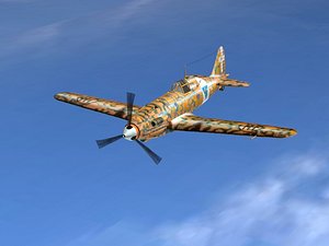 3d italian fighter model