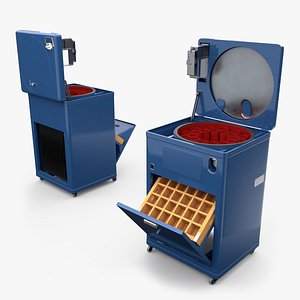 Retro Chest-Type Beverage Cooler with Rotating Rack Blue