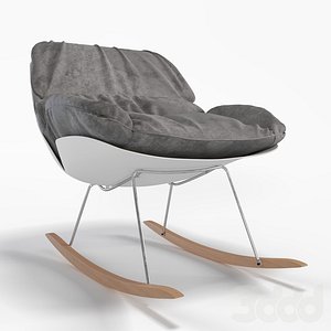 francesco bellini bay rocking chair 3D