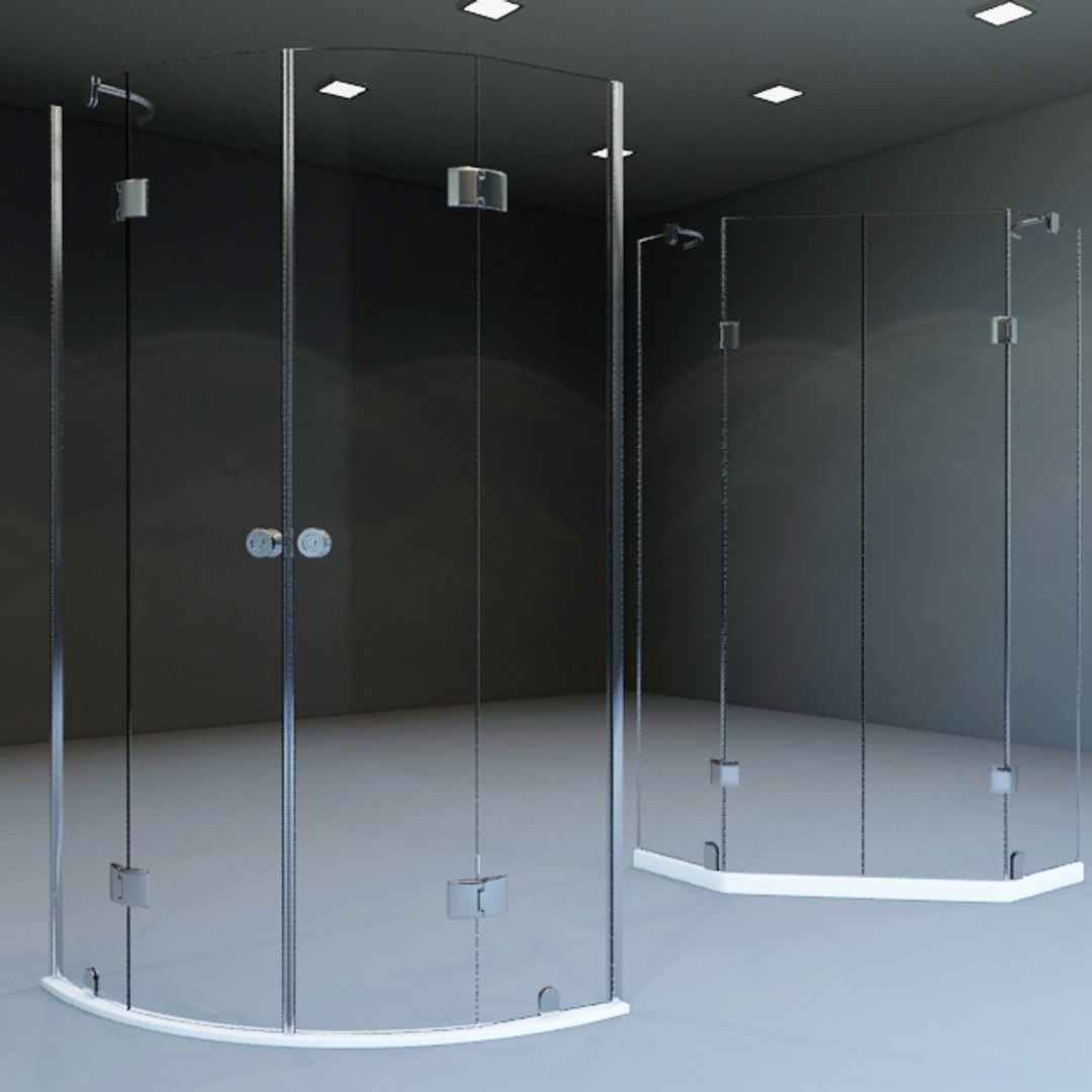 Shower Boxes 3d Model