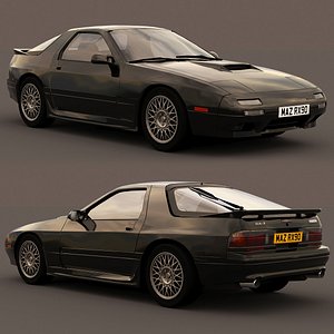 3D mazda rx7 1990 model