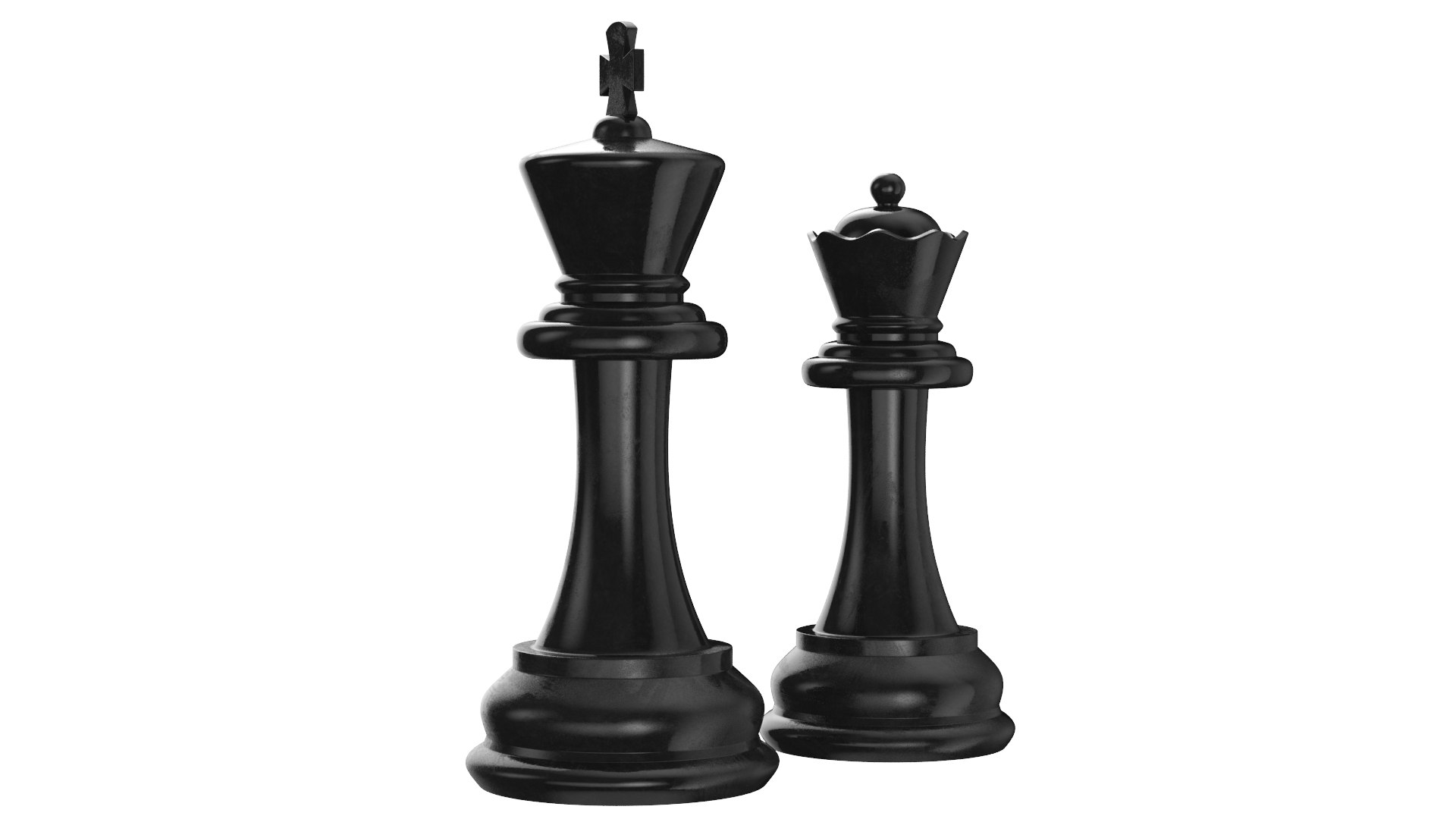 3D Model Chessmen King And Queen - TurboSquid 1788817