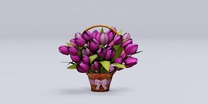 Flowerbasket 01 model in Blender 3D model