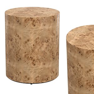 Caya Caramel Burl End Table