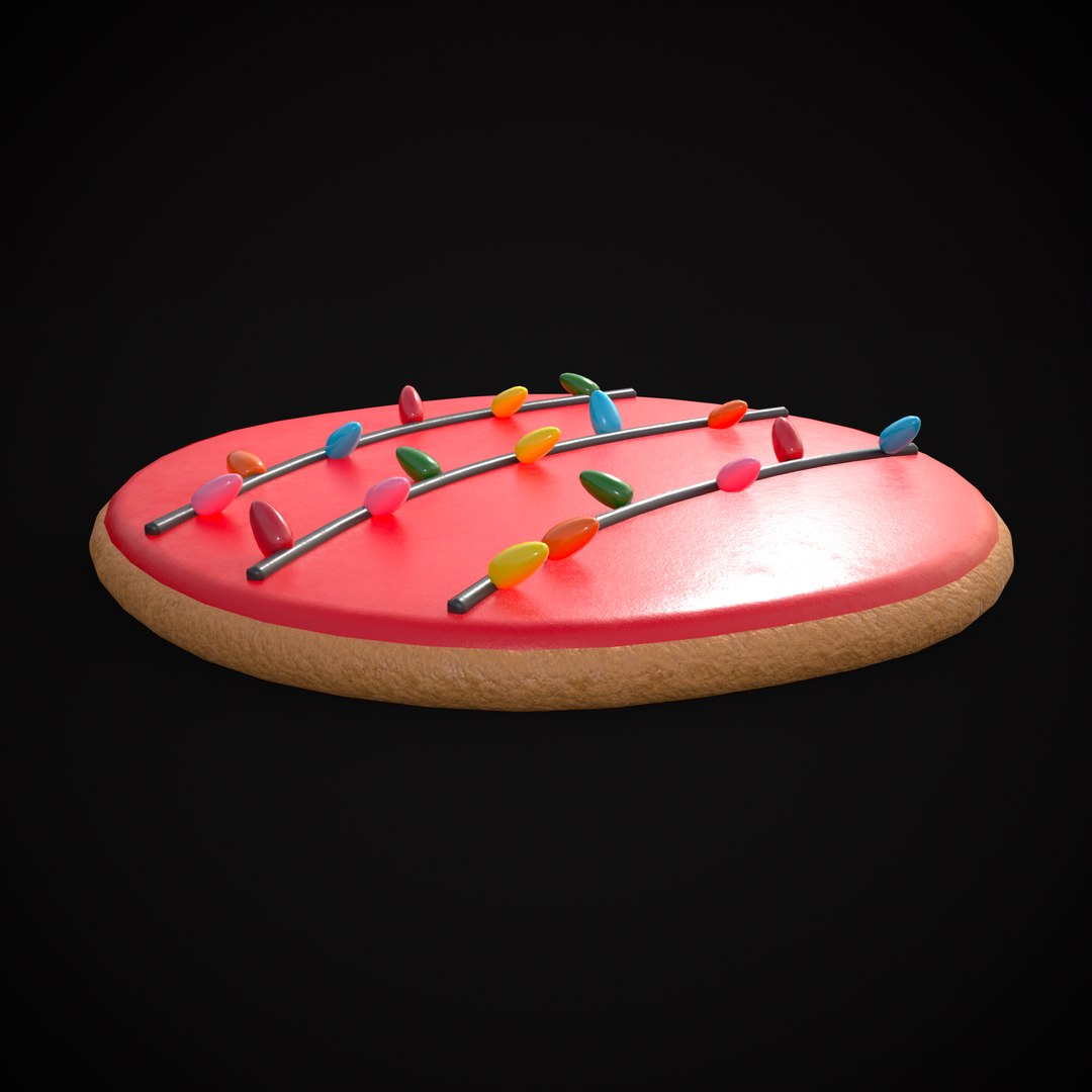 Christmas Lights Cookie model - TurboSquid 2010643