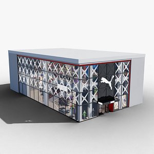 Puma Flagship Store with Interior 3D model