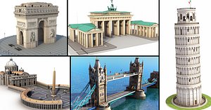 European Famous Landmarks Collection.