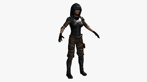 3D model Sci-fi Female Thief