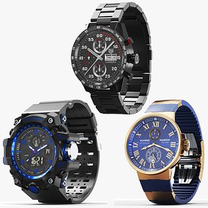 Three Detailed Watches