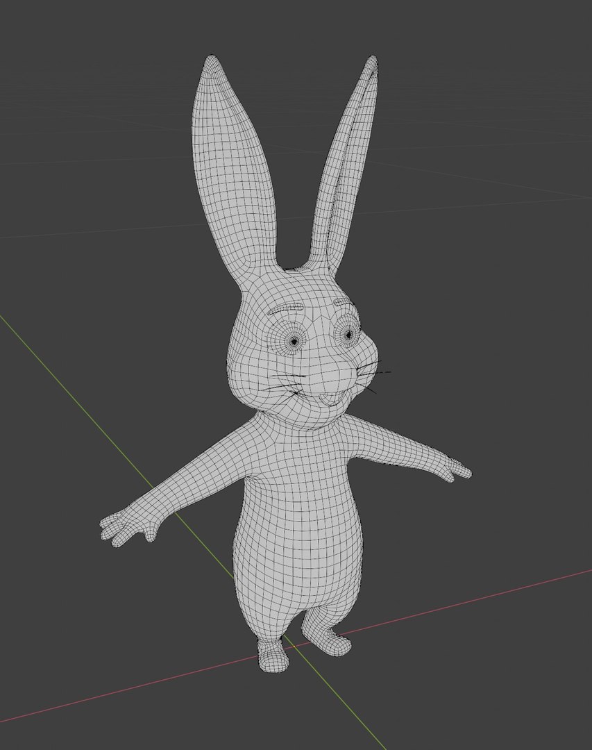 Cartoon Animated Rabbit With Props 3D Model 3D Model - TurboSquid 2001150