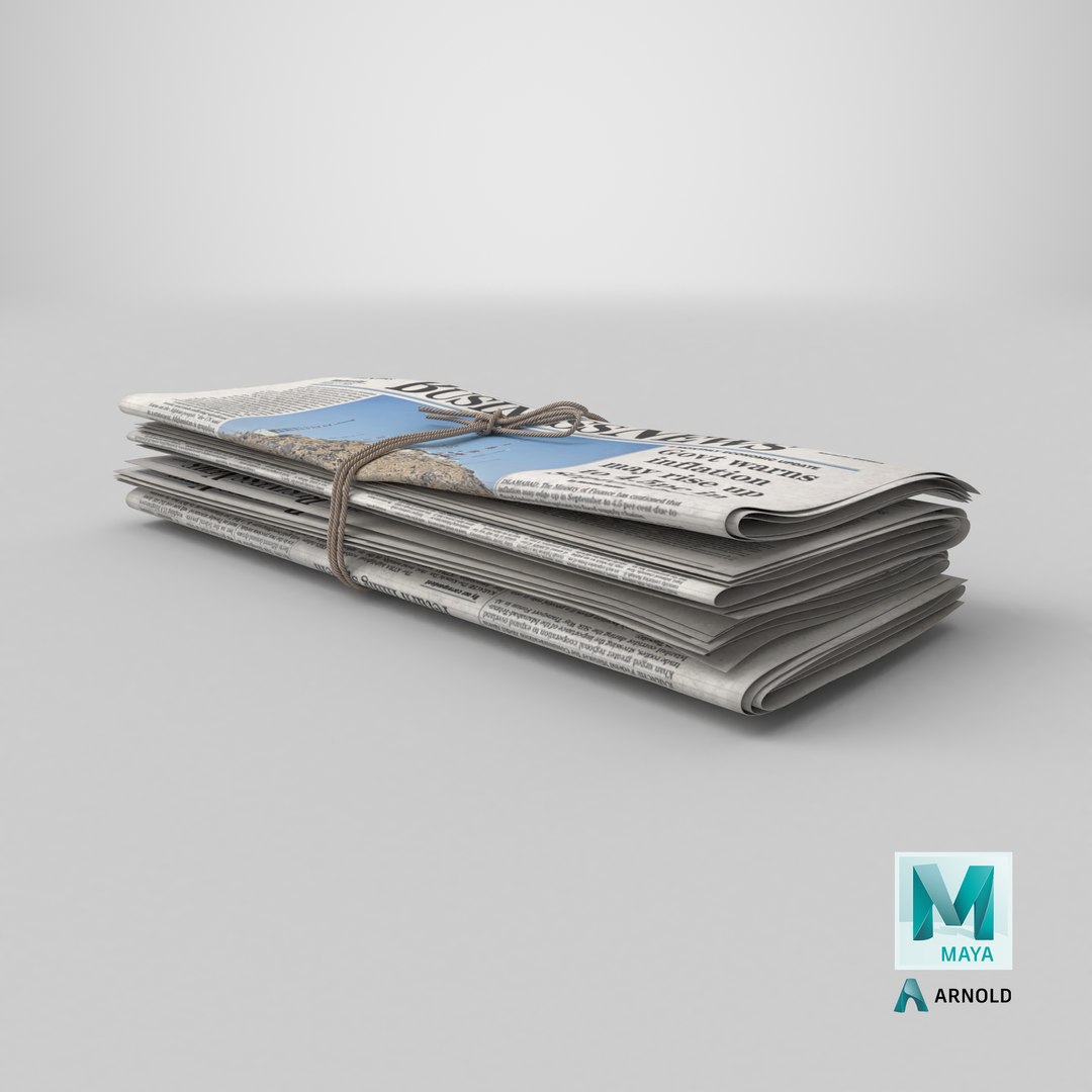 3D Newspaper model https://p.turbosquid.com/ts-thumb/Vr/EB7bkW/mw/stemcell_maya_arnold_render/png/1761058721/1920x1080/fit_q87/c84250d47ab9df7d58e4c6205c1619d9d7effe7c/stemcell_maya_arnold_render.jpg