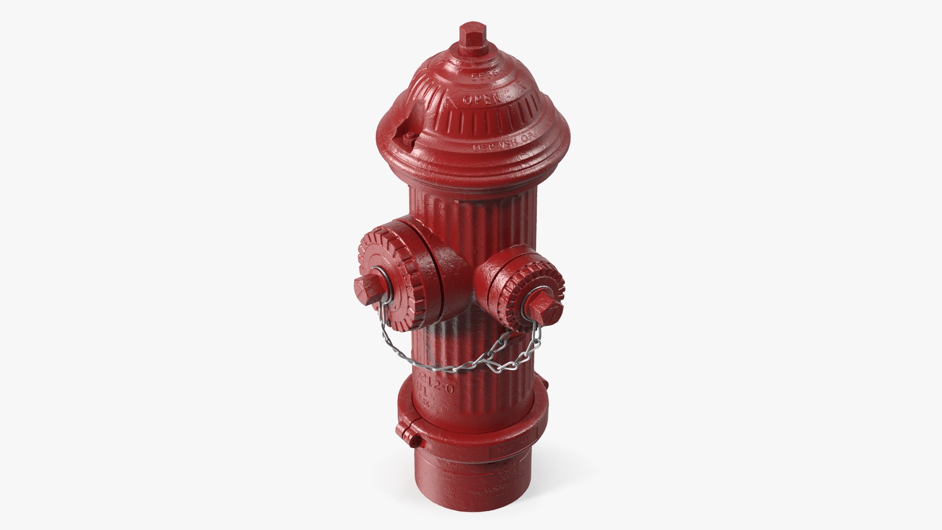 Classic Street Fire Hydrant 3D model preview