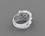 Ring panda bear with enamel and gems