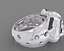 Ring panda bear with enamel and gems